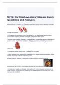 NPTE CV Cardiovascular Disease Exam Questions and Answers