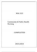 NSG 323 COMMUNITY AND PUBLIC HEALTH NURSING LATEST EXAM 2024 HERZING UNI.