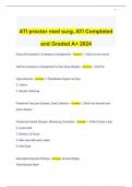 ATI proctor med surg, ATI Completed and Graded A+ 2024