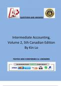Intermediate Accounting, Volume 2, 5th Canadian Edition By Kin Lo
