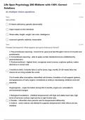 PSYC-290 LIFESPAN DEVELOPMENT MIDTERM EXAM QUESTIONS WITH 100% CORRECT MARKING SCHEME