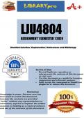 LJU4804 Assignment 1 (COMPLETE ANSWERS) Semester 1 2024 (615950) - DUE 28 March 2024
