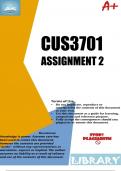 CUS3701 Assignment 2 2024 (ANSWERS)