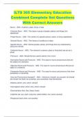 ILTS 305 Elementary Education  Combined Complete Set Questions  With Correct Answers