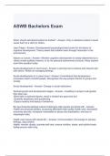 ASWB Bachelors Exam Questions and Answers