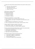 Nursing Summary Revision Questions and Answers 