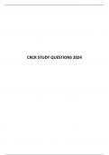 CRCR STUDY QUESTIONS 2024