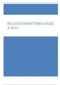 RELIAS DYSRHYTHMIA BASIC A 2023 GRADED A+