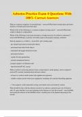 Asbestos Practice Exam 4 Questions With 100% Correct Answers