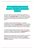 NCTI Troubleshooting Advanced Services | Questions and Answers Graded A+