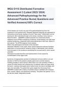 WGU D115 Distributed Formative Assessment 3 (Latest 2023/ 2024) Advanced Pathophysiology for the Advanced Practice Nurse| Questions and Verified Answers|100% Correct Crohn disease can involve any part of the gastrointestinal tract from the oropharynx to t
