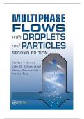 Solution Manual For Multiphase Flows with Droplets and Particles, 2nd Edition By Clayton Crowe