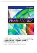 TEST BANK PHARMACOLOGY A PATIENT-CENTERED NURSING PROCESS APPROACH, 11TH EDITION BY LINDA E. McCUISTION CHAPTER 1-58 