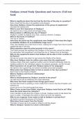 Oedipus Actual Study Questions and Answers ;Full test bank