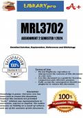 MRL3702 Assignment 2 Semester 1- DUE 12 April 2024