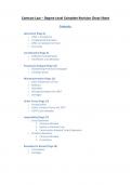 Complete Contract Law Revision Cheat Sheet (University of Bristol)