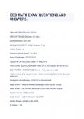 GED MATH EXAM QUESTIONS AND ANSWERS