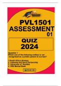 PVL1501 ASSIGNMENT 01 (QUIZ) 2024 