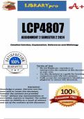 LCP4807 Assignment 2 (COMPLETE ANSWERS) Semester 1 2024 - DUE 29 April 2024