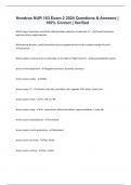 Hondros NUR 163 Exam 2 2024 Questions & Answers | 100% Correct | Verified