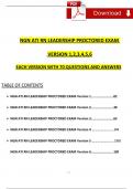 2023 ATI RN LEADERSHIP PROCTORED EXAM VERSION (1,2,3,4,5,6) WITH NGN QUESTIONS AND VERIFIED ANSWERS / A+ GRADE (VERIFIED EXAM'S)