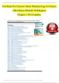 TEST BANK For Clayton’s Basic Pharmacology for Nurses 19th Edition By Michelle Willihnganz | Complete Chapter's 1 - 48 |