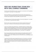 ISDS 3001 BURNS FINAL EXAM 2024 WITH 100% CORRECT ANSWERS