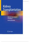 Kidney Transplantation. Step-by-Step Surgical Techniques 2023