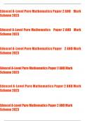 Edexcel A Level Pure Mathematics Paper 2 AND Mark Scheme 2023 (SCROLL DOWN)