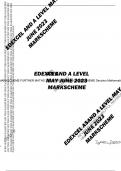 EDEXEL A level MARKSCHEME FURTHER MATHS 2306 9FM0-4D A level MARKSCHEME Decision Mathematics 2 - June 2023
