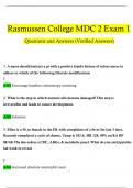 MDC 2 Exam 1 Questions and Answers 2024 / 2025 | 100% Verified Answers (50 Qs - 6 or 7 SATA; 3 or 4 Dose Calc;)