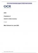Ocr a level chemistry paper 3 2023 mark scheme