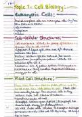 GCSE BIOLOGY TOPIC 1. Cell biology