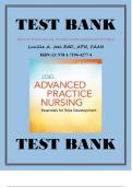 Test Bank Advanced Practice Nursing: Essentials for Role Development 5th Edition (Joel, 2023) Chapter 1-30  ISBN 9781719642774 Complete Guide