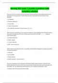 Nursing 201 exam 1 practice questions with complete solution