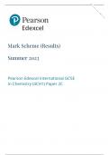June 2023 Edexcel IGCSE Chemistry QP + MS 4ch1 / 2c