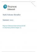 June 2023 Edexcel IGCSE Chemistry MS 4ch1 / 1c