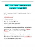 NFPT Post Exam | Questions and Answers | Latest 2024