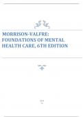 MORRISON-VALFRE: FOUNDATIONS OF MENTAL HEALTH CARE, 6TH EDITION