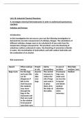 BTEC Applied Science Level 3 Unit 18 Industrial Chemical Reactions Learning Aim A