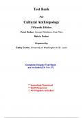 Test Bank for Cultural Anthropology, 15th Edition Ember (All Chapters included)
