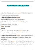 NCCAOM Biomed Board Review Exam Questions and Answers