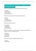 All Answered Adaptive Quizzing - Endocrine System Questions