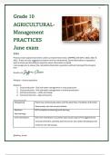 Agricultural- Management  Practices