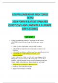 ATI PN LEADERSHIP PROCTORED EXAM 2019 LATEST UPDATED QUESTIONS AND ANSWERS  KNOWLEDGE MAT  V1