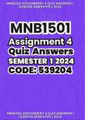 MNB1501 Business Management IA Assignment 4 Quiz Answers (539204) Semester 1 2024