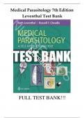 Test Bank For Medical Parasitology: A Self-Instructional Text Seventh Edition by Ruth Leventhal, ISBN 978-0803675797, All Chapters.