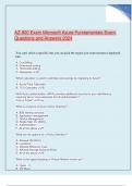 AZ-900 Exam Microsoft Azure Fundamentals Exam Questions and Answers 2024