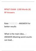 RPSGT EXAM -1100 Words (K)  RP Answers