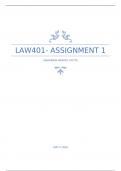 Essay Law (LAW401) 